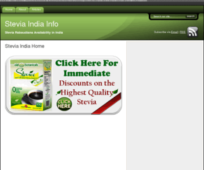 stevia-india.com: Stevia India Info
Stevia India Info