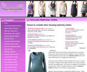 thematernityclothes.net: Maternity clothes, Maternity clothes, Maternity Clothes UK, Maternity apparels Guide
We provide best info about maternity clothes, maternity apparels, best maternity clothes stores with latest info.