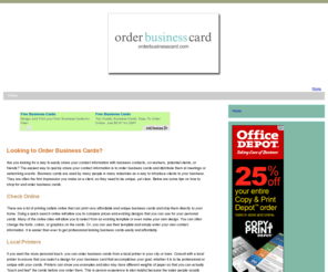 orderbusinesscard.com: Order Business Card
Order Business Card