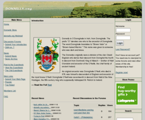 donnelly.org: donnelly.org
donnelly.org is a site for donnelly family members. Donnelly is O Donnaile in Irish, from Donnail, a