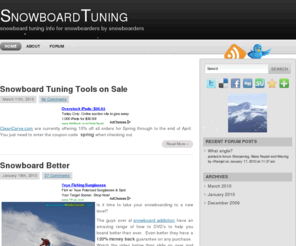 snowboardtuning.net: snowboard tuning
Information about tuning snowboards for snowboarders by snowboarders