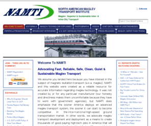 namti.org: North American Maglev Transport Institute
