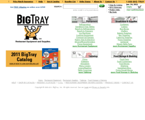 bigtray.com: Restaurant Equipment & Restaurant Supplies at BigTray
FREE shipping on orders over $250! Restaurant Equipment & Restaurant Supplies at BigTray - the easiest way to buy commercial foodservice equipment.