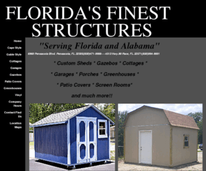 floridasfinestsheds.com: "Serving Florida and Alabama"

