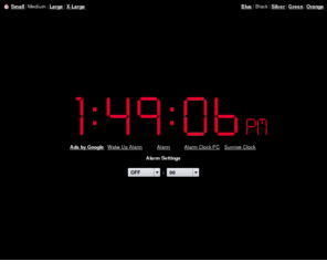 online-alarm-clock.net: Online Alarm Clock
Online Alarm Clock - Free internet alarm clock displaying your computer time.
