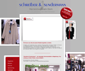 schreiber-sundermann.de: Schreiber und Sundermann ; Herrenmode am Magdeburger Dom
