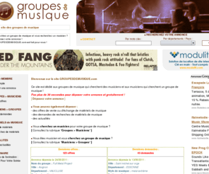 groupesdemusique.com: GROUPESDEMUSIQUE.com : Annonces Offres Groupe de musique - Annonces Musiciens - Matériels de musique - Actualités - avec groupesdemusique.com
GROUPES DE MUSIQUE.com : Offres pour musiciens - Annonces de groupes de musique - Matériels de musique - Actualités