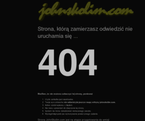 johnskolim.com: 404 - strony nie odnaleziono
strona błędu http