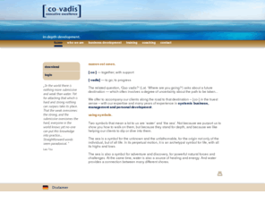 co-vadis.com: [:co-vadis] executive excellence  49 421 34 68 50 0
Management-Entwicklung mit Tiefenwirkung