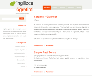 pratikingilizce.org: ingilizce gramer (dilbilgisi) kaynakları, ingilizcede sık kullanılan deyimler, ingilizce diyaloglar
Online ingilizce dersleri, ingilizce gramer, ingilizce chat, ingilizce kelimeler, ingilizce eğitim setleri, ingilizce türkçe sözlük, İngilizce Sözlük, Şarkı Sözleri