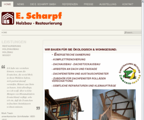 holzbau-scharpf.de: Home
Restaurierung von Denkmalgeschützten häusern.
Wir dämmen Ihr Dach.
Wir dämmen Ihr Haus Ökologisch.