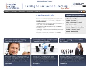 innovativelearningtechnologies.fr: E-learning, formation a distance et cours en ligne - actualite e-learning
ILT, formation à distance et e-learning. ILT présente les dernières actualités du e-learning. Quelles sont les tendances, comment se porte le marché et quels sont les prestataires de e-learning.