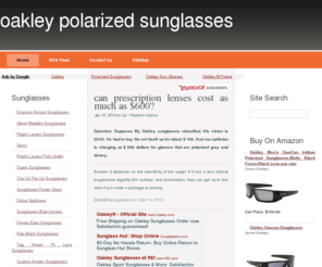 nexxusa.com: Oakley Polarized Sunglasses
Oakley Polarized Sunglasses