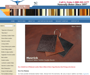 waterhouseleather.com: Waterhouse Leather - Leather, high quality leather, leather hides. Bedford, MA.
Contact Waterhouse Leather for leather, high quality leather and leather hides. Bedford, MA.