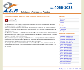 alptransportes.com.br: Guindastes ALP - SP - Guindaste e Munck
Guindastes ALP - SP - Locacao de Guindaste, Munck, Carreta, Empilhadeira e Remocao.