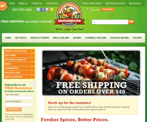 americanspicecompanyinc.net: Spices by AmericanSpice.com.
Fresher Spices, Lower Prices. Shop the Internet's largest selection of spices, sauces, condiments, and cooking ingredients including many unique and hard to find items.