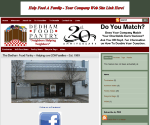 dedhamfoodpantry.org: Dedham Food Pantry
"Neighbors Helping Neighbors "