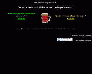 maxbeer.com.ar: Cerveza Artesanal - MaxBeer fabricada en el Departamento?
