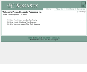pcr-inc.com: Personal Computer Resources, Inc.
We provide a full range of customized design, development, and support services to fit each client's individual needs.
