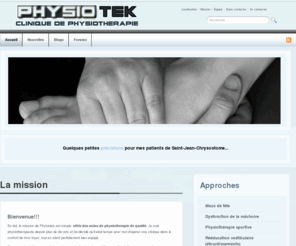 physiotek.com: Physiotek | Clinique de physiothérapie
