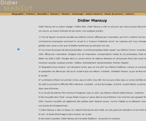 didiermansuy.com: Home - Didier Mansuy
websolution
