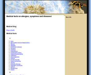 medicfacility.info: Medical facts on allergies, symptoms and diseases
Medical facts on allergies, symptoms and diseases!