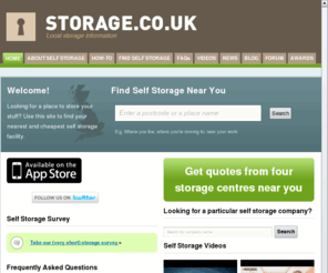 ministorage.co.uk: Storage - free, local self storage advice and quotes  | Storage.co.uk
Find a self storage facility near you, with cheapest quote finding and reviews for self storage across the UK.