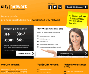 overtorp.com: Under konstruktion hos Webbhotell City Network
Denna domän har registrerats av en kund till City Network och är under konstruktion.