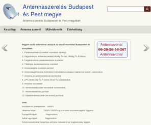 xn--antennaszerels-nkb.com: Antennaszerelés Budapest és Pest megye 06/20-36-56-367
Antennaszerelés Budapesten és Pest megyében. Antennavonal: 06/20-36-56-367 - Antenna szerelő Budapest