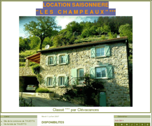 location-maison-ardeche.net: LOCATION ARDECHE
LOCATION SAISONNIERE A THUEYTS EN ARDECHE. MAISON INDIVIDUELLE 6 PERSONNES