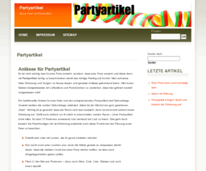 partyartikel.info: Partyartikel
Mit Partyartikel wird Ihre Party erst richtig feierlich. Auf dieser Seite erhalten Informartions- und Kaufmöglichkeiten.