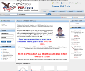 pdrfinessetools.com: PDR Tools Paintless Dent Removal  Repair Hail Damage Finesse Dent Tool
FINESSE . PDR Tools: Top quality Dent Repair Tools from Finesse. When qulity matters Choose Finesse PDR Tools with over 30 years experience of being a supplier of  PDR Tools to PDR Techs around the world