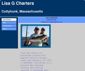 cuttyhunkflyfishing.com: Lisa G Charters
Enter a brief description of your site here.