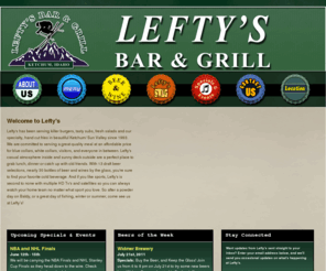 leftysbarandgrill.com: Lefty's Bar and Grill - Ketchum's Favorite Hangout
Lefty's Bar and Grill - Ketchum's Favorite Hangout for Friends, Beer, Food, and catching your favorite team