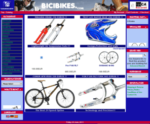 bicibikes.net: Entrando en bicibikes.com. Gracias por su visita.
Venta online de bicicletas accesprios y componentes.Marcas SCOTT, BH, Conor, Lapierre, Giant, Merida, Pinarello, Goka. El mayor catalogo online del sector en internet.