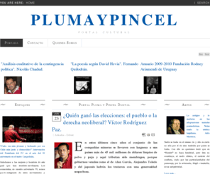 plumaypincel.cl: Portal Pluma y Pincel Digital
Portal Cultural Pluma y Pincel Digital