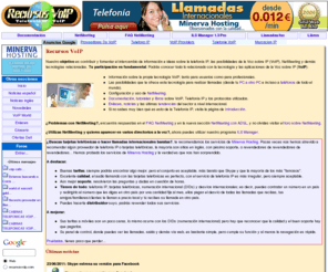 recursosvoip.com: Recursos VoIP - Voz sobre IP: Telefona IP, Videoconferencia
Recursos sobre temas relacionados con la Voz sobre IP (VoIP) y la Telefona IP. Configuracin, uso, servidores ILS, FAQ y foro sobre NetMeeting, noticias y eventos del sector, llamadas y envo de faxes gratis, tutoriales, libros, protocolos y enlaces.