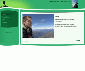 svenarchut.net: Private Homepage
Die Homepage gibt den Verwandten und Freunden kleine Einblicke in Lebenssituationen des Betreibers.
