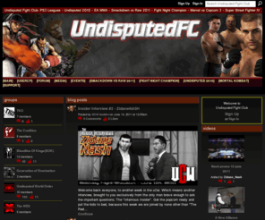 undisputedfightclub.com: Undisputed Fight Club - Online Leagues for Playstation 3
Online leagues for Fighting Games on PS3 - Undisputed 2010, Smackdown vs Raw 2011, EA MMA, Street Fighter IV