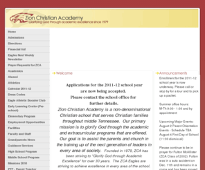 zioneagles.org: Zion Christian Academy -
Home
