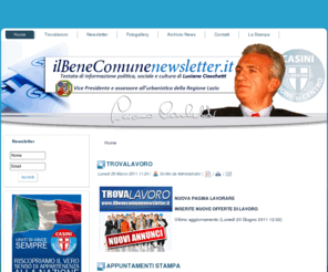 ilbenecomunenewsletter.it: Notizie
Newsletter Il Bene Comune, testata di informazione politica, sociale e culturale di Luciano Ciocchetti