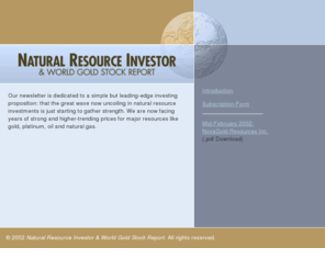 nat-media.info: Welcome to the National Resource Investor
