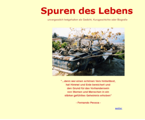spuren-des-lebens.com: Spuren des Lenbens
Ich schreibe Ihre Biografie