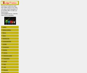 elektron.mobi: Budgetronics electronic components
Electronic components for your hobby electronic projects.