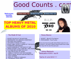 goodcounts.com: Metal of 2010
top metal releases 2010