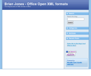 jonesxml.com: Brian Jones - Office Open XML formats
