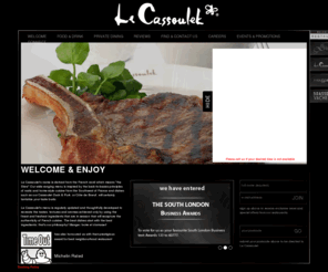 lecassoulet.co.uk: Malcolm John › Le Cassoulet, Welcome
Le Cassoulet's name is derived from the French word which means 