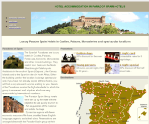 paradoresofspain.org: Luxury accommodation in Parador Spain hotels
Parador Spain - information about the famous parador hotels located throughout the spanish territory