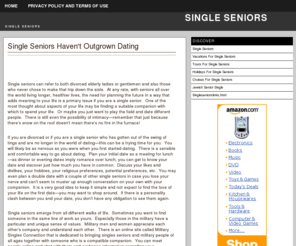 single-seniors-guide.com: Holidays For Single Seniors,Cruises For Single Seniors,Single Seniors
Information about activities for single seniors.