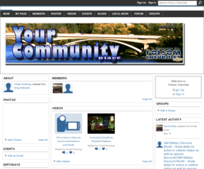 yourcommunityplace.com: Folsom Chevrolet
Folsom Chevrolet is a Ning Network